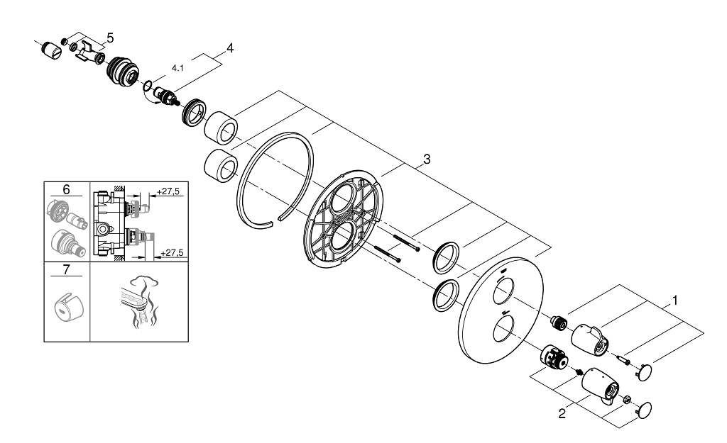 Grohtherm Special Thermostatic shower mixer GROHE