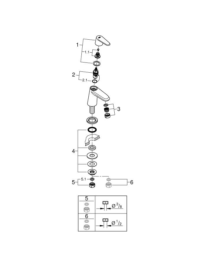 Eurodisc Cosmopolitan Pillar tap XS-Size | GROHE