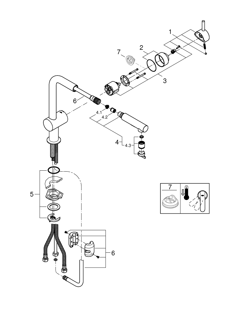 Minta Single-lever sink mixer 1/2″ | GROHE