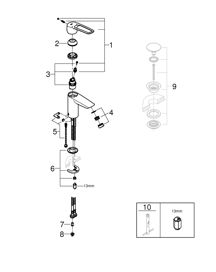 Eurosmart Basin mixer 1/2″ S-Size | GROHE