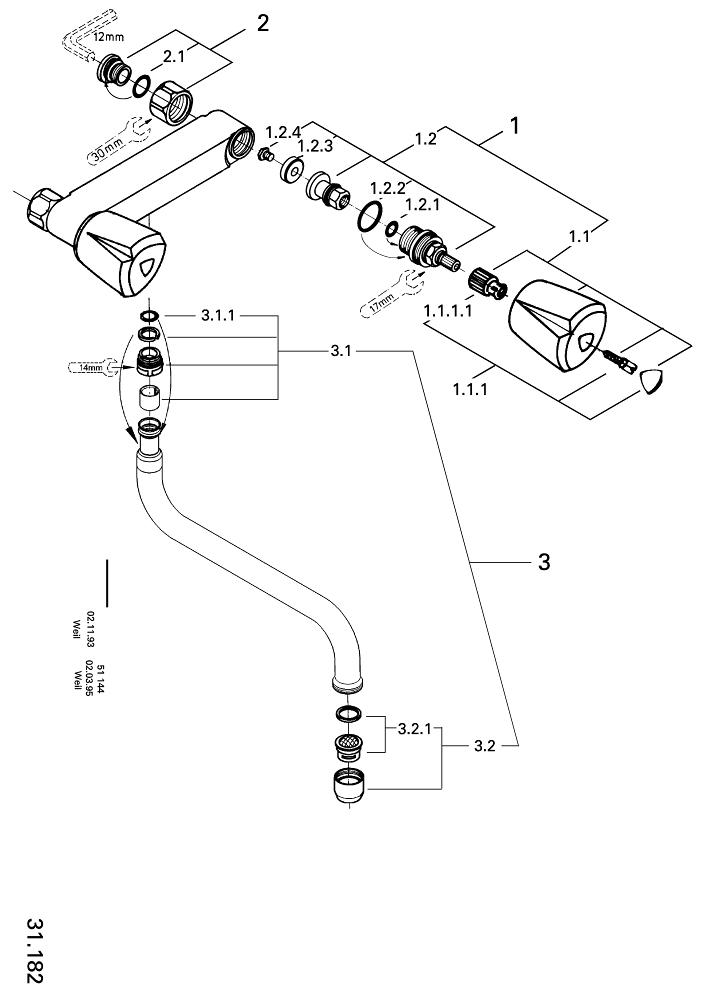 Wall sink mixer 1/2″ GROHE 官方網站