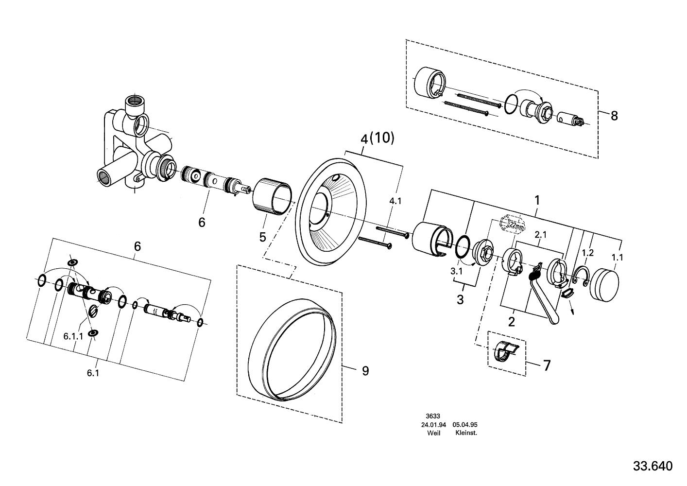 Euromix Singlelever shower mixer GROHE