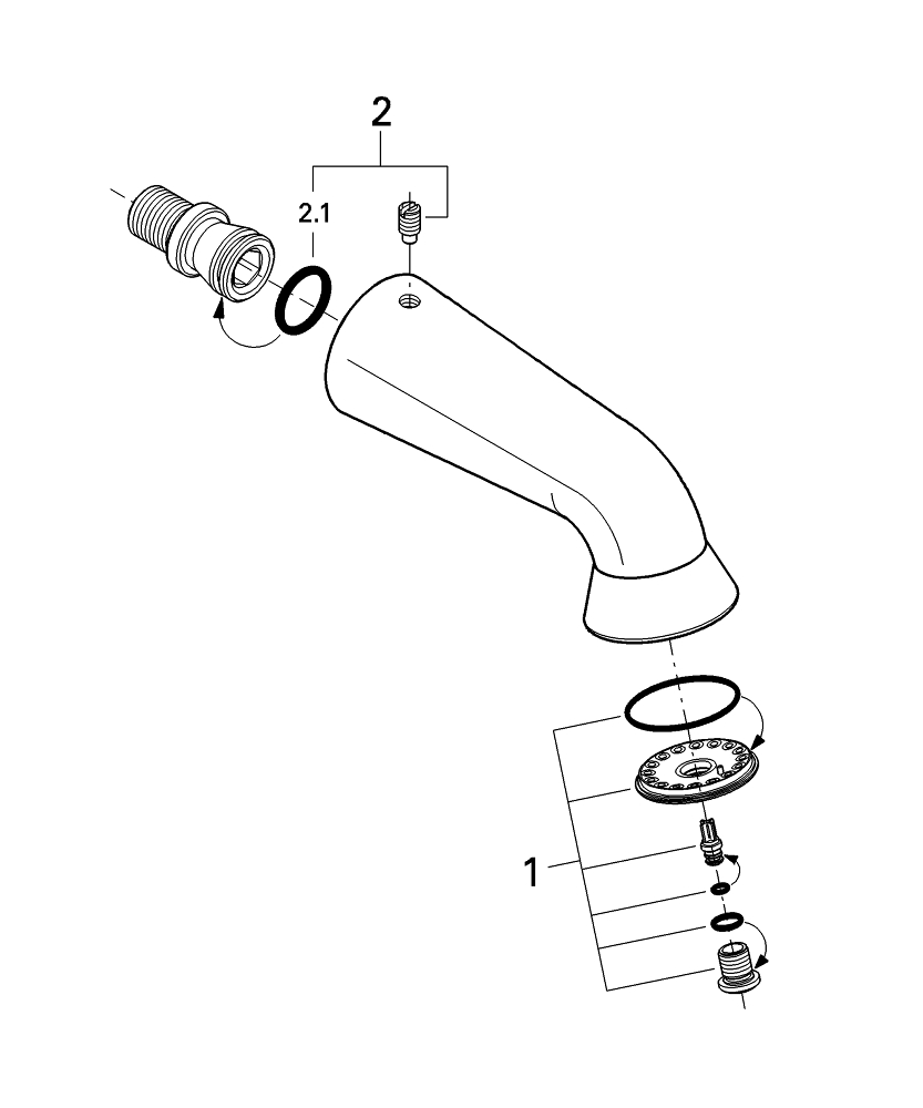 Relexa Plus Sports Head Shower Spray Grohe