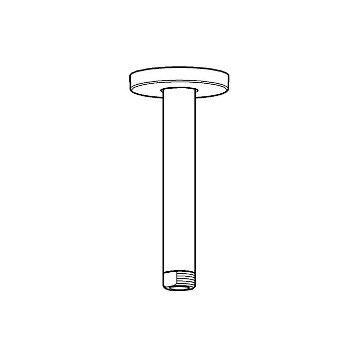 Rainshower Duş başlığı dirseği 142 mm ölçü ve teknik çizim