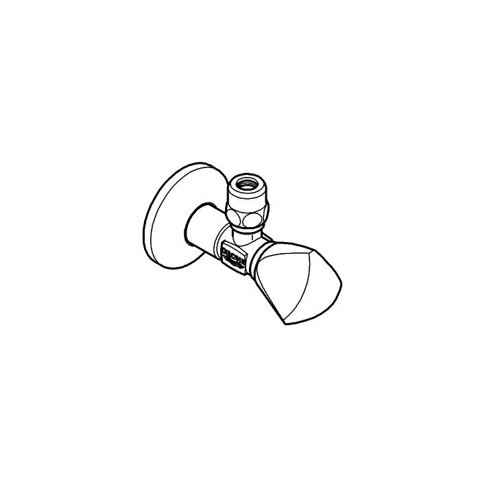 Angle Valves Rohový ventil, DN 15 ölçü ve teknik çizim
