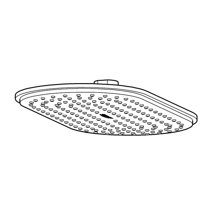 Rainshower Veris 300 Tepe duşu 1 akışlı ölçü ve teknik çizim