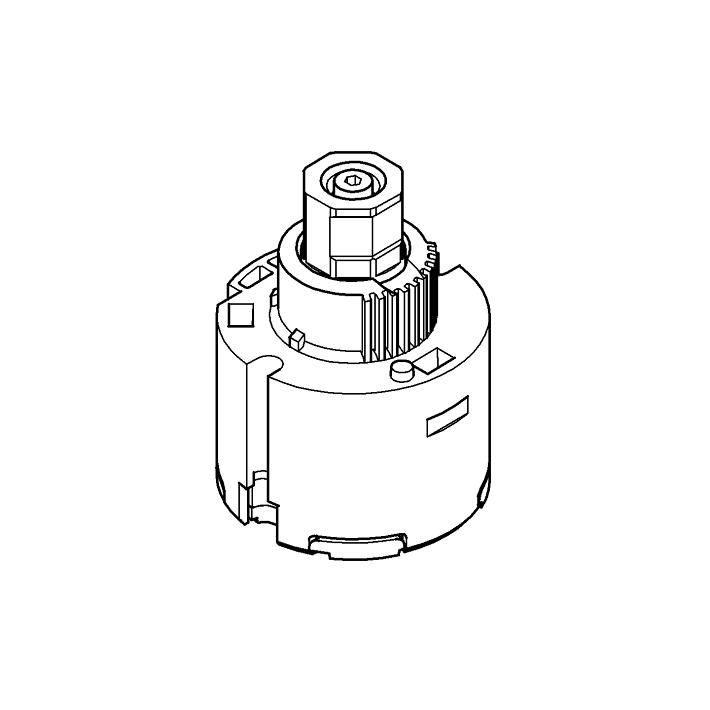 No Collection - GROHE Kartuş ölçü ve teknik çizim