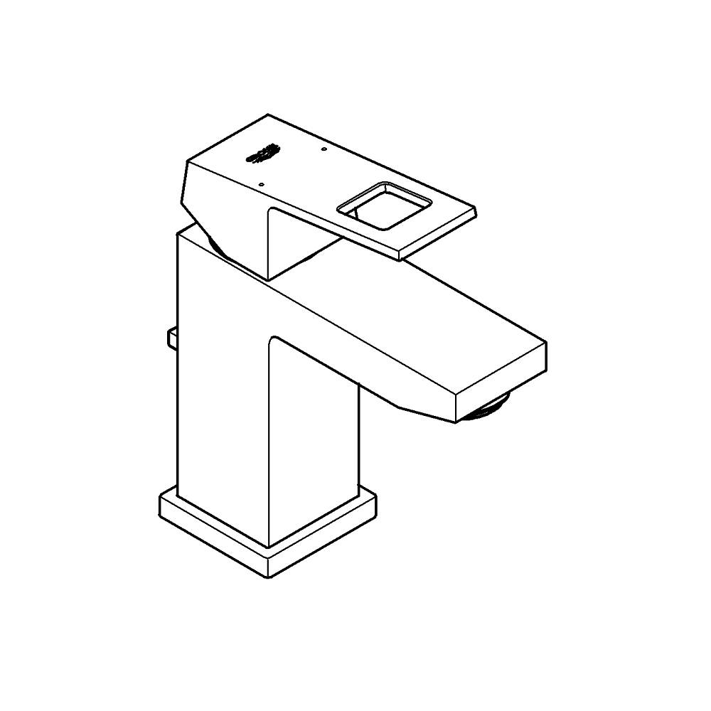 Eurocube Tek kumandalı lavabo bataryası S-Boyut teknik çizim