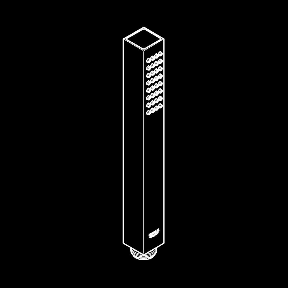 Euphoria Cube El duşu 1 akışlı teknik çizim