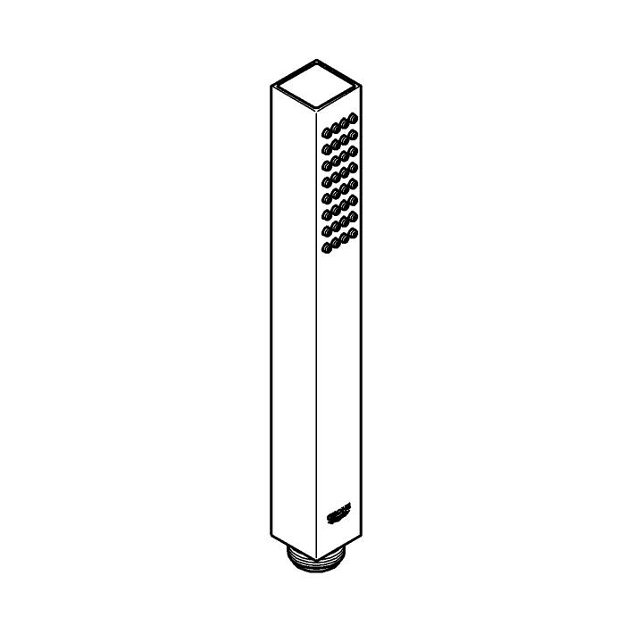 Euphoria Cube Stick El duşu 1 akışlı ölçü ve teknik çizim