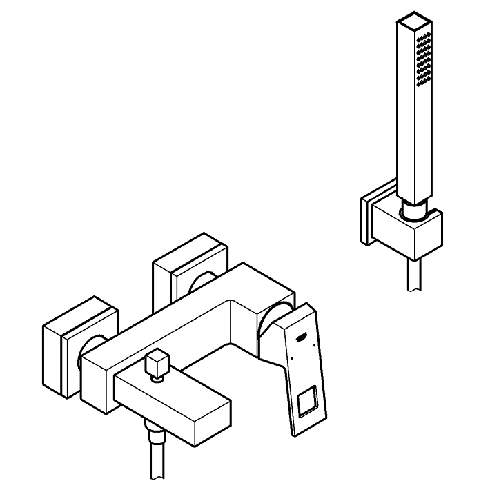 Eurocube Einhand-Wannenbatterie, 1/2