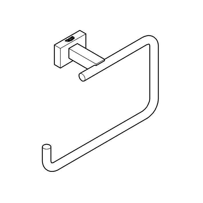 Essentials Cube Halka havluluk ölçü ve teknik çizim