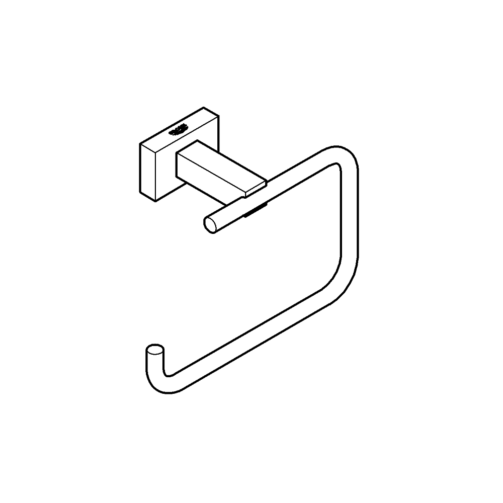 Essentials Cube Tuvalet kağıtlığı teknik çizim