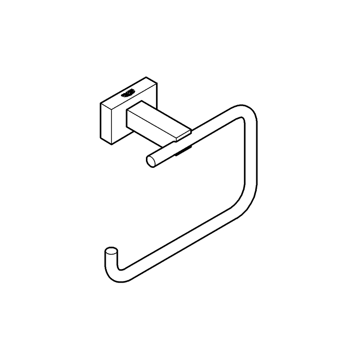 Essentials Cube Tuvalet kağıtlığı ölçü ve teknik çizim