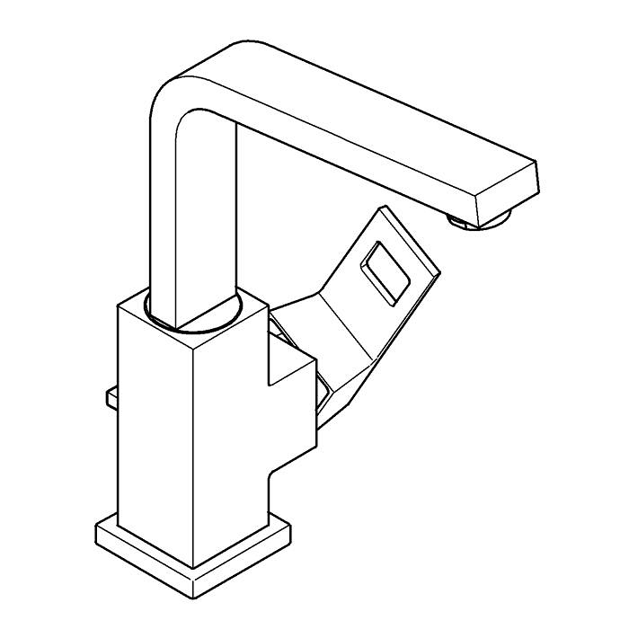 Eurocube Einhand-Waschtischbatterie, 1/2