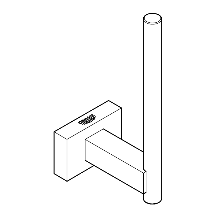 Essentials Cube Yedek tuvalet kağıtlığı ölçü ve teknik çizim