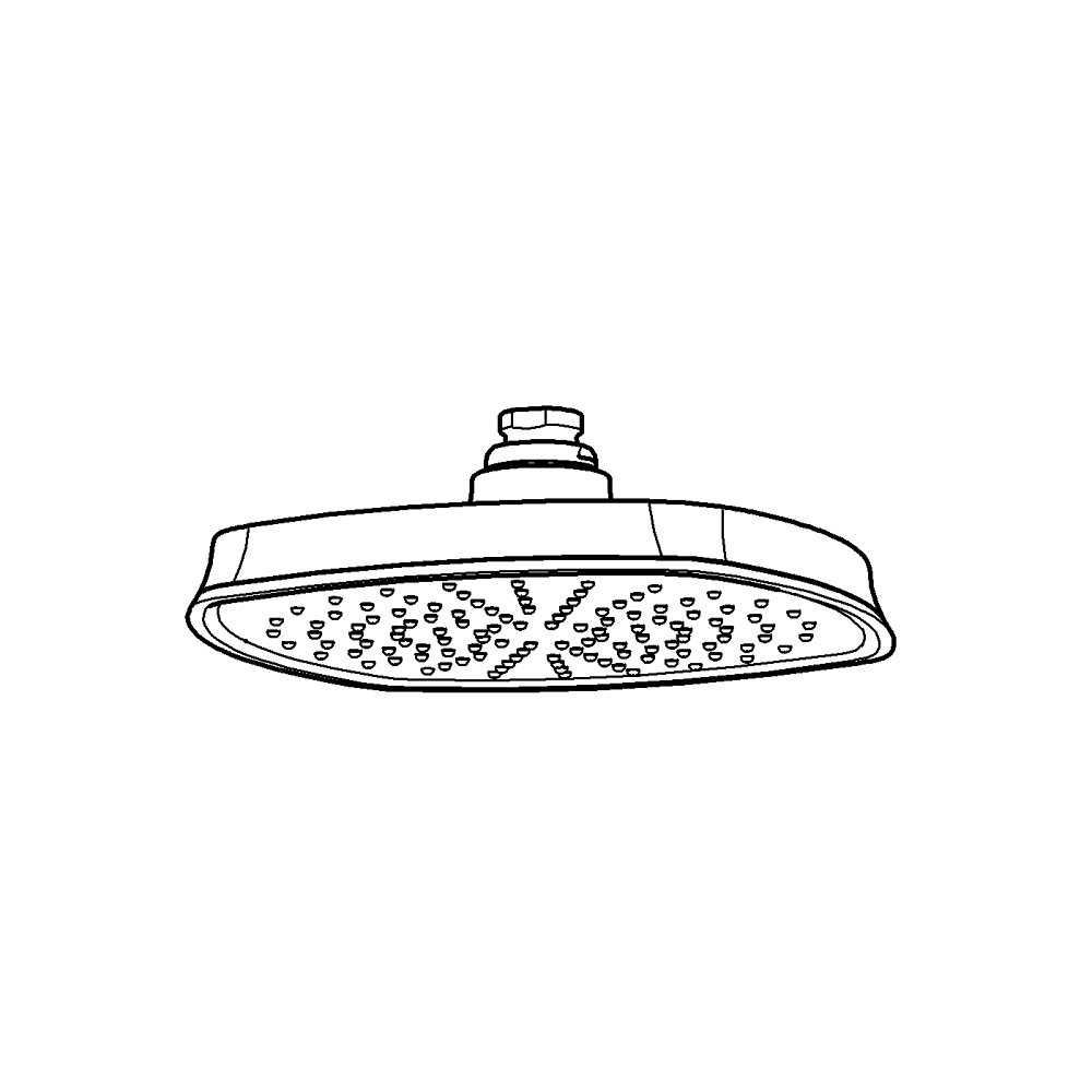 Rainshower Grandera Kopfbrause 1 Strahlart teknik çizim
