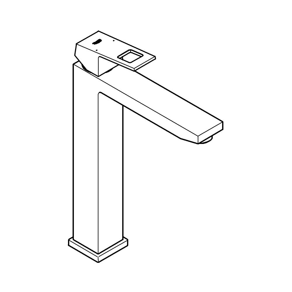Eurocube Tek kumandalı lavabo bataryası XL-Boyut teknik çizim