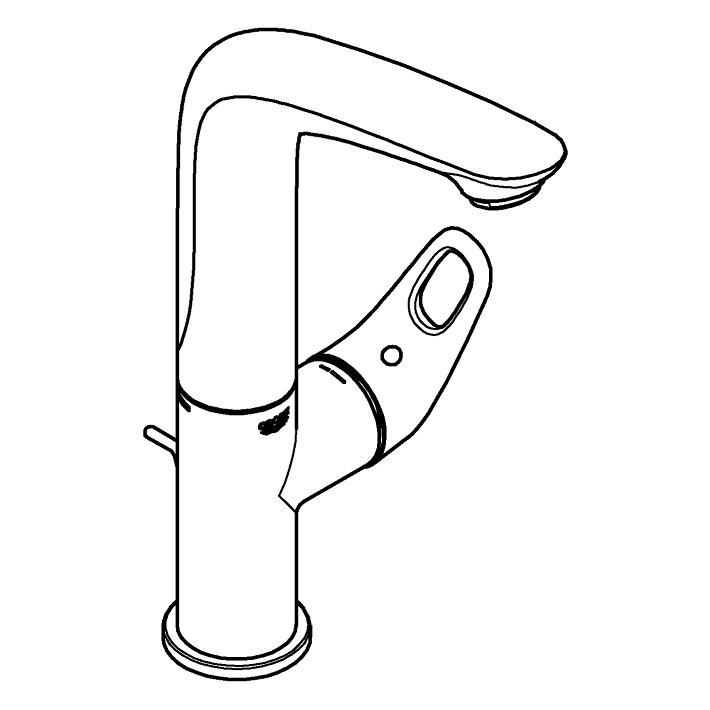 Eurostyle Einhand-Waschtischbatterie, 1/2