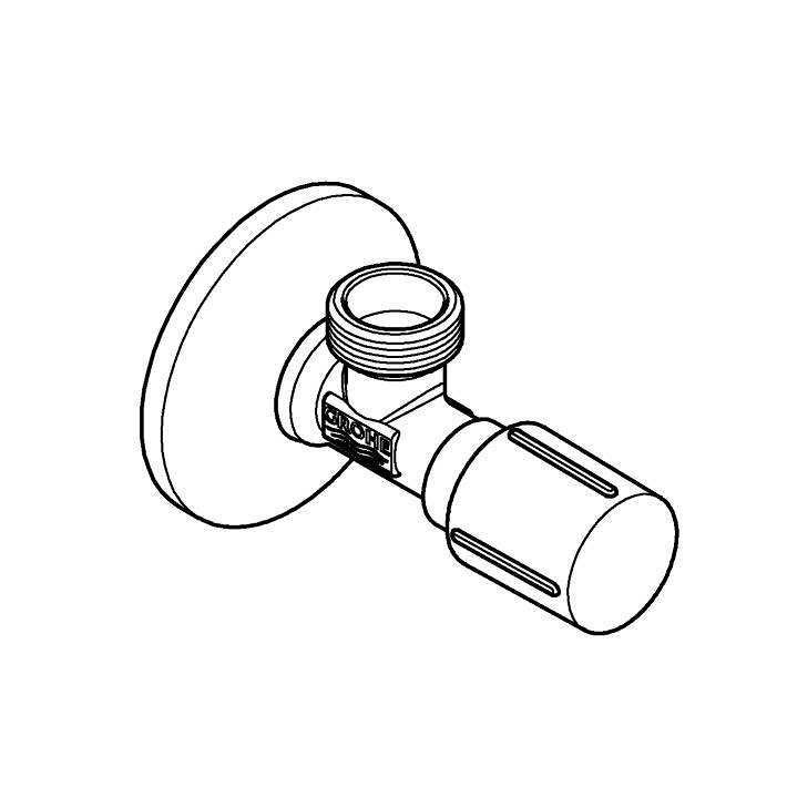 Angle Valves Rohový ventil, DN 15 ölçü ve teknik çizim