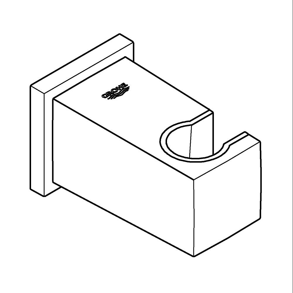 Euphoria Cube Askılı duş çıkış dirseği teknik çizim
