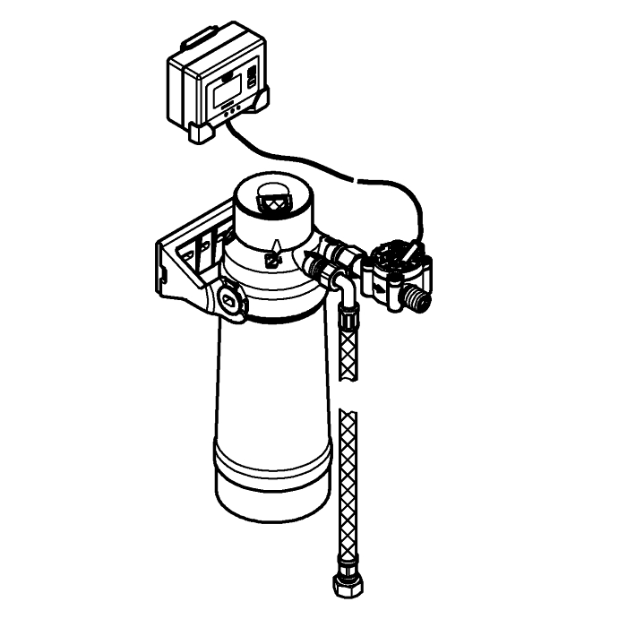 GROHE Blue S-size filter starter set ölçü ve teknik çizim
