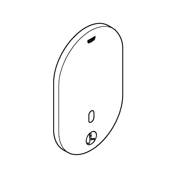 Eurosmart Cosmopolitan E Infra-red electronic for concealed shower thermostat ölçü ve teknik çizim