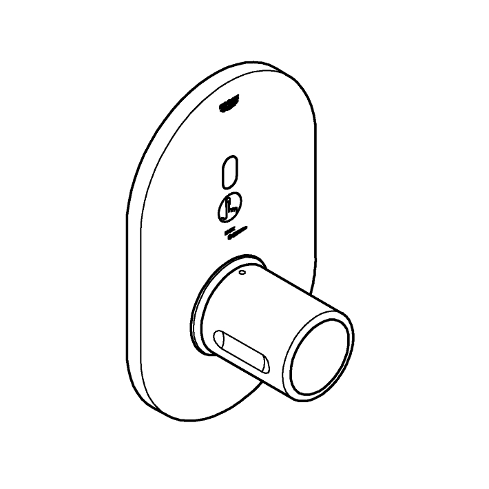 Eurosmart Cosmopolitan E Special Infra-red electronic for concealed shower thermostat ölçü ve teknik çizim