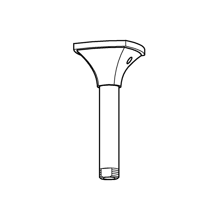 Rainshower Grandera Duş başlığı dirseği 142 mm ölçü ve teknik çizim