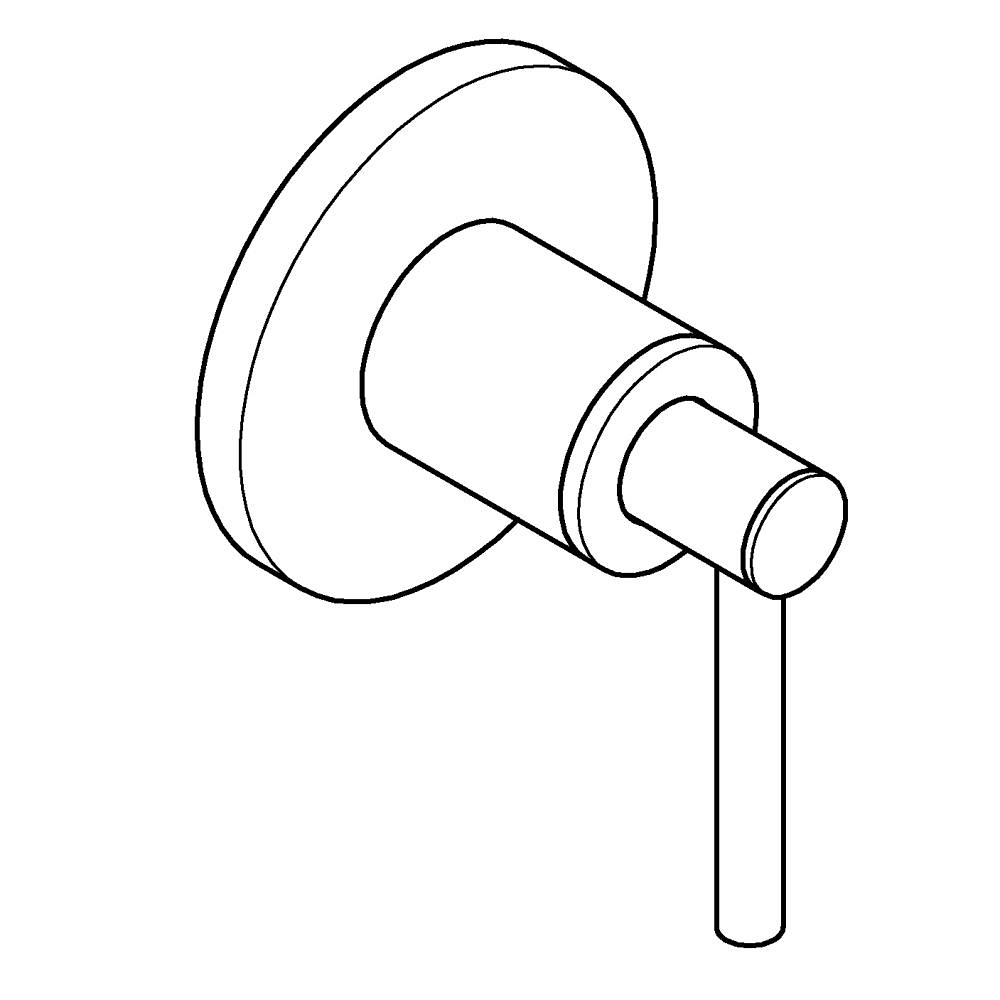 GROHE Atrio Ankastre stop valf teknik çizim