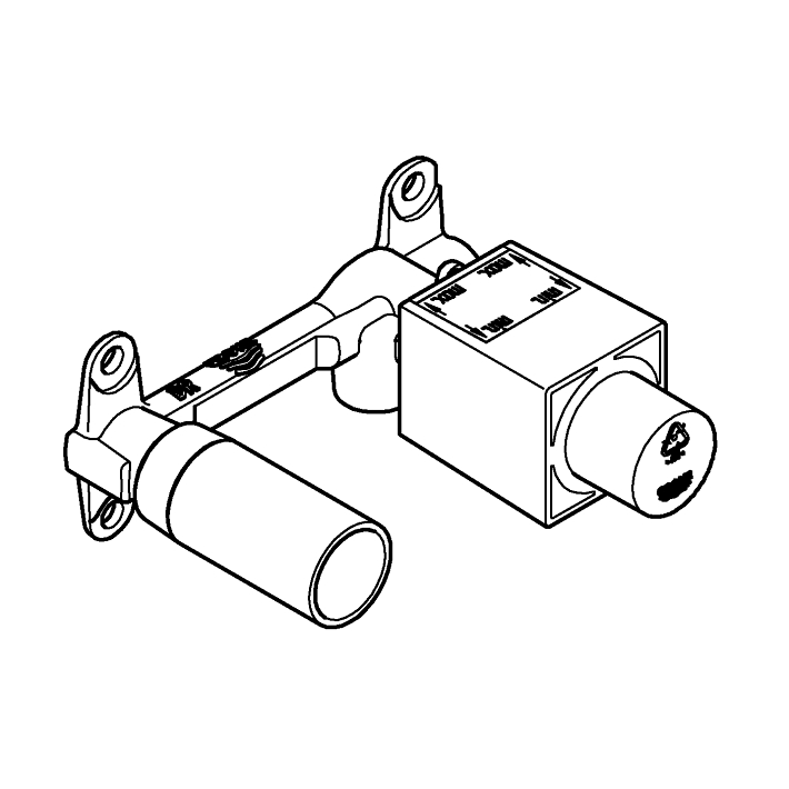 No Collection - GROHE Ankastre iç gövde ölçü ve teknik çizim