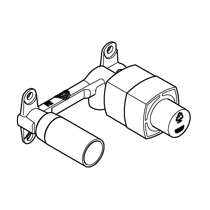 No Collection - GROHE Ankastre iç gövde ölçü ve teknik çizim