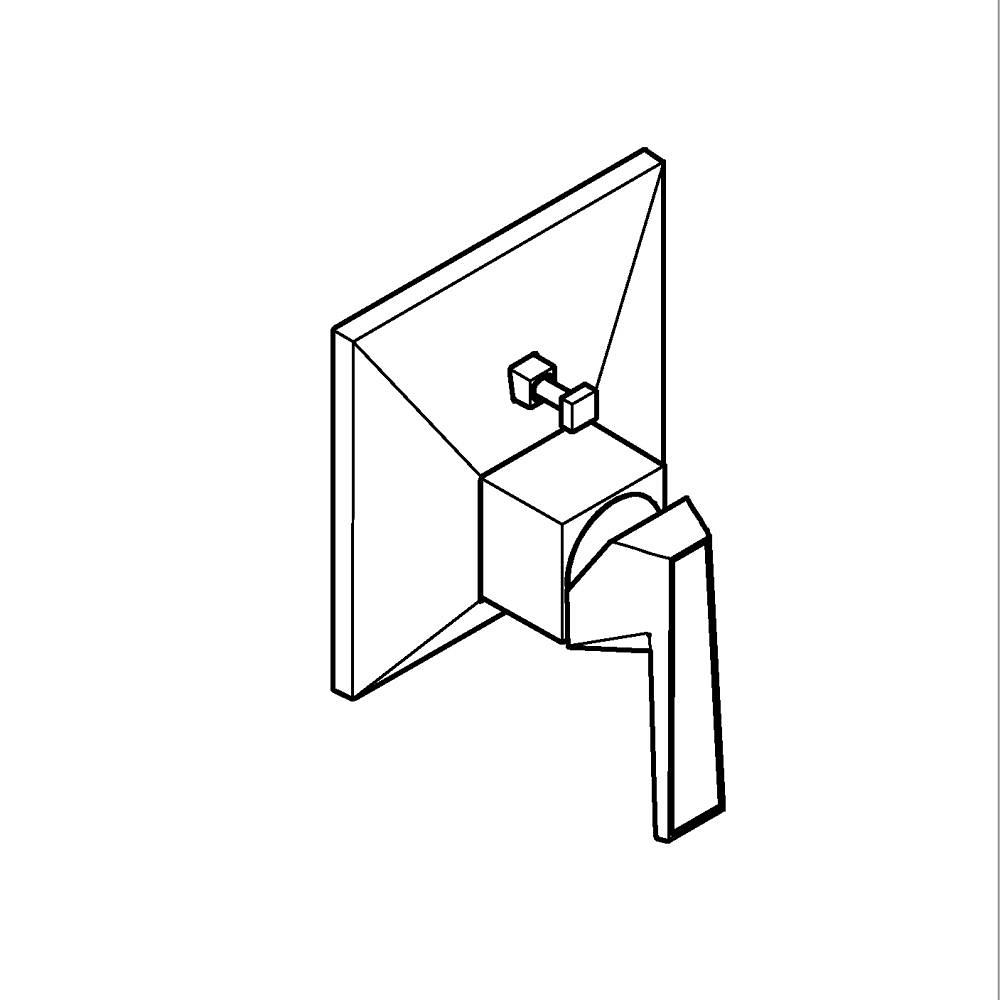 Ankastre banyo/duş bataryası teknik çizim