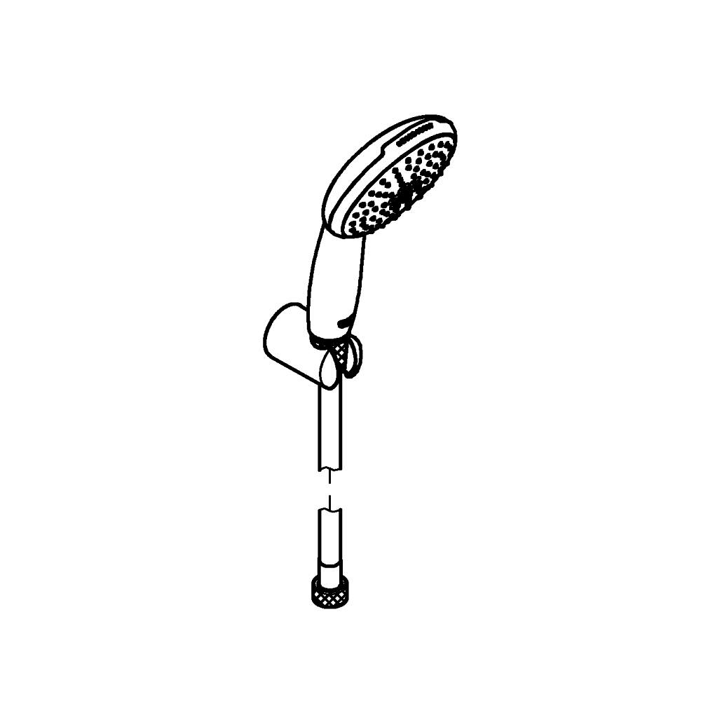 Wall holder set 2 sprays (Rain, Jet) teknik çizim