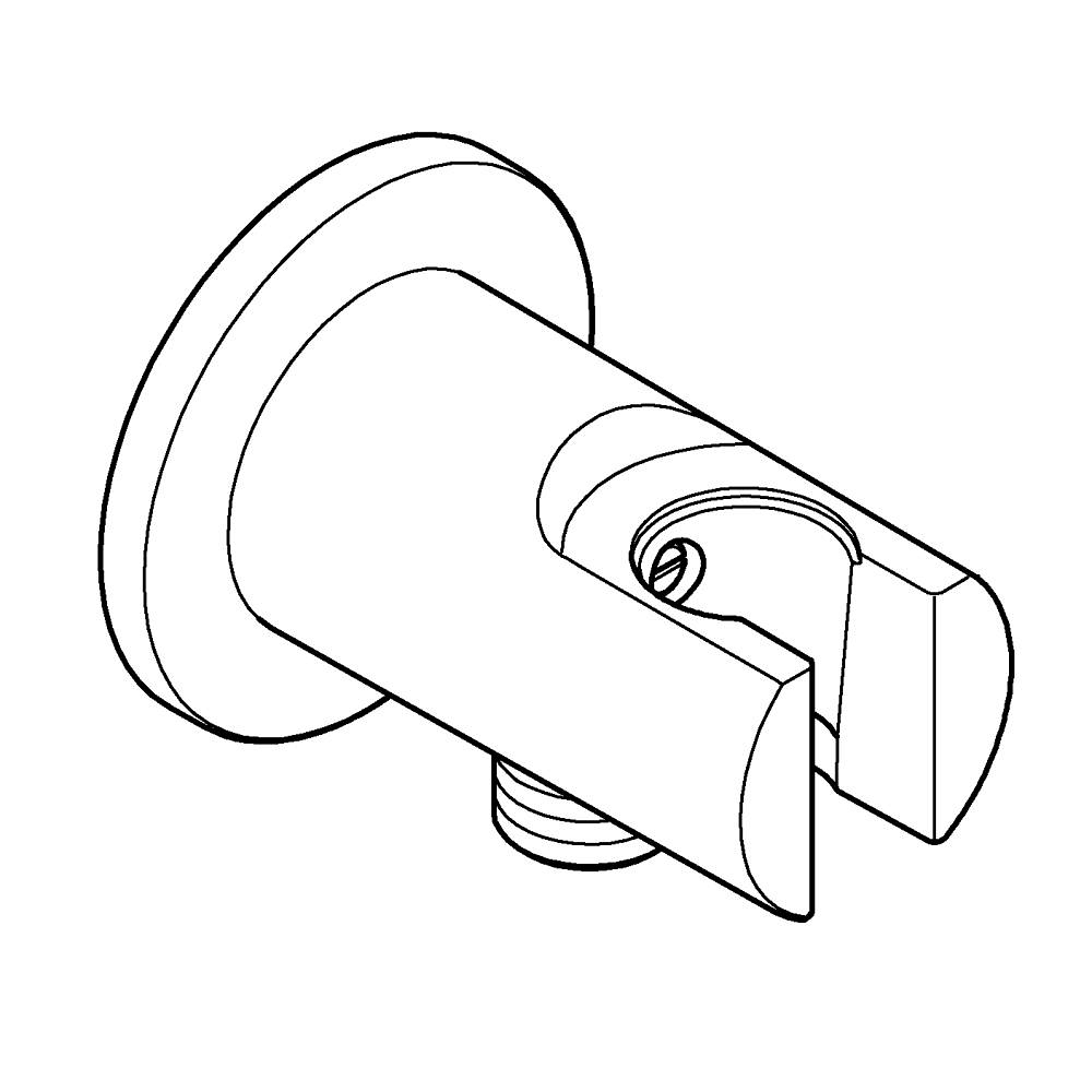 Wandanschlussbogen, 1/2" teknik çizim