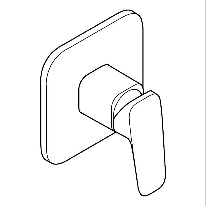 GROHE Cubeo Ankastre duş bataryası ölçü ve teknik çizim