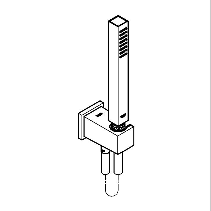 Euphoria Cube Stick Duş seti ölçü ve teknik çizim
