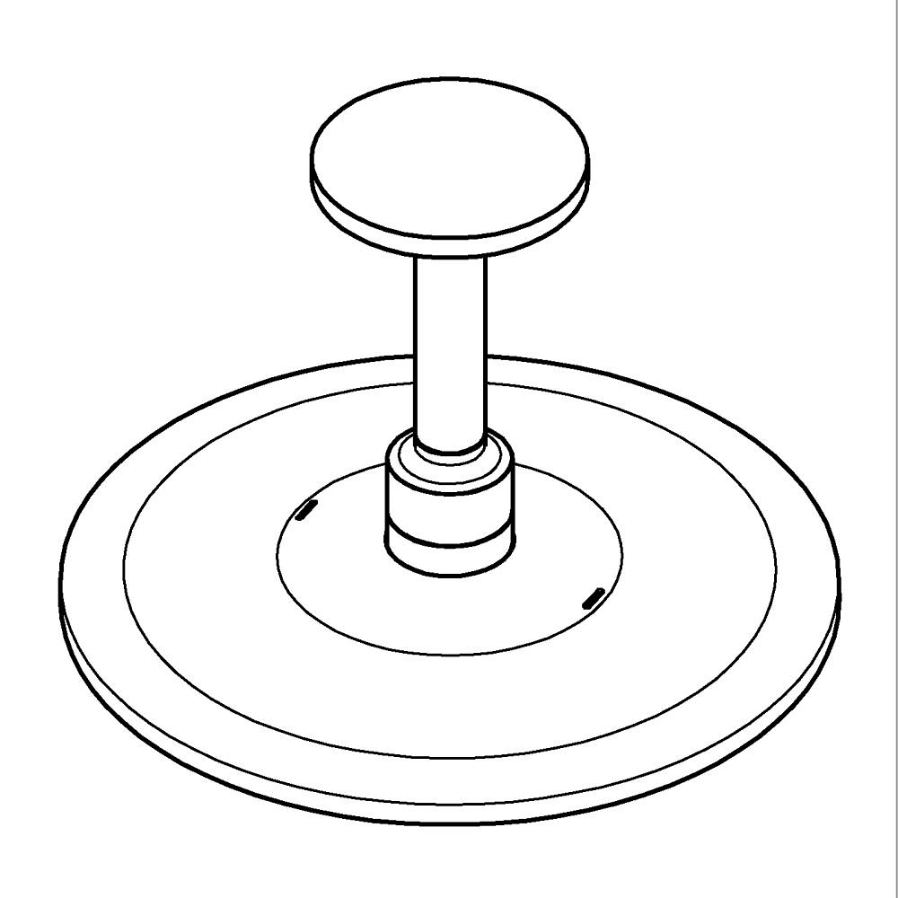 Tepe duşu seti 142 mm, 2 akışlı teknik çizim
