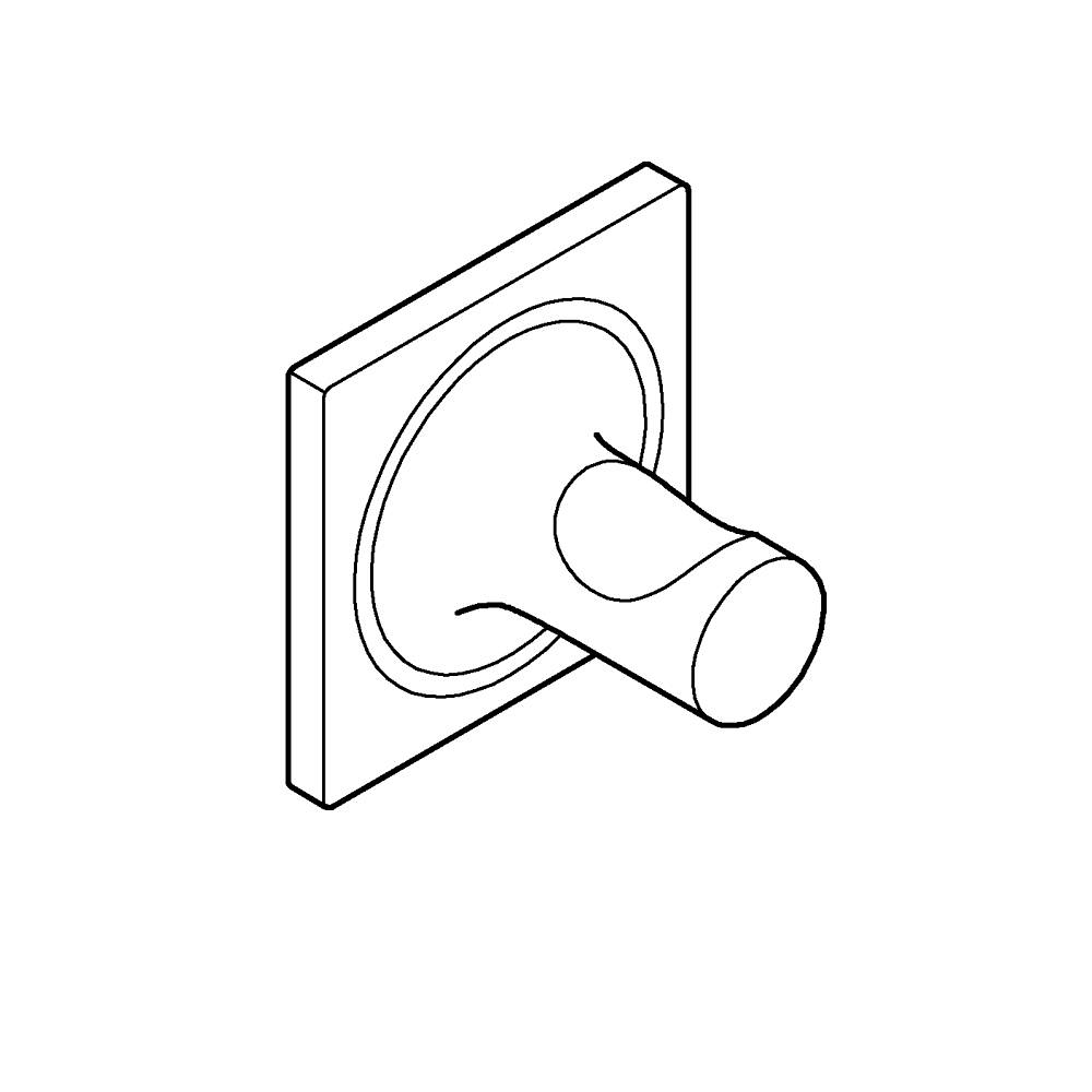 Havlu/bornoz askılığı teknik çizim