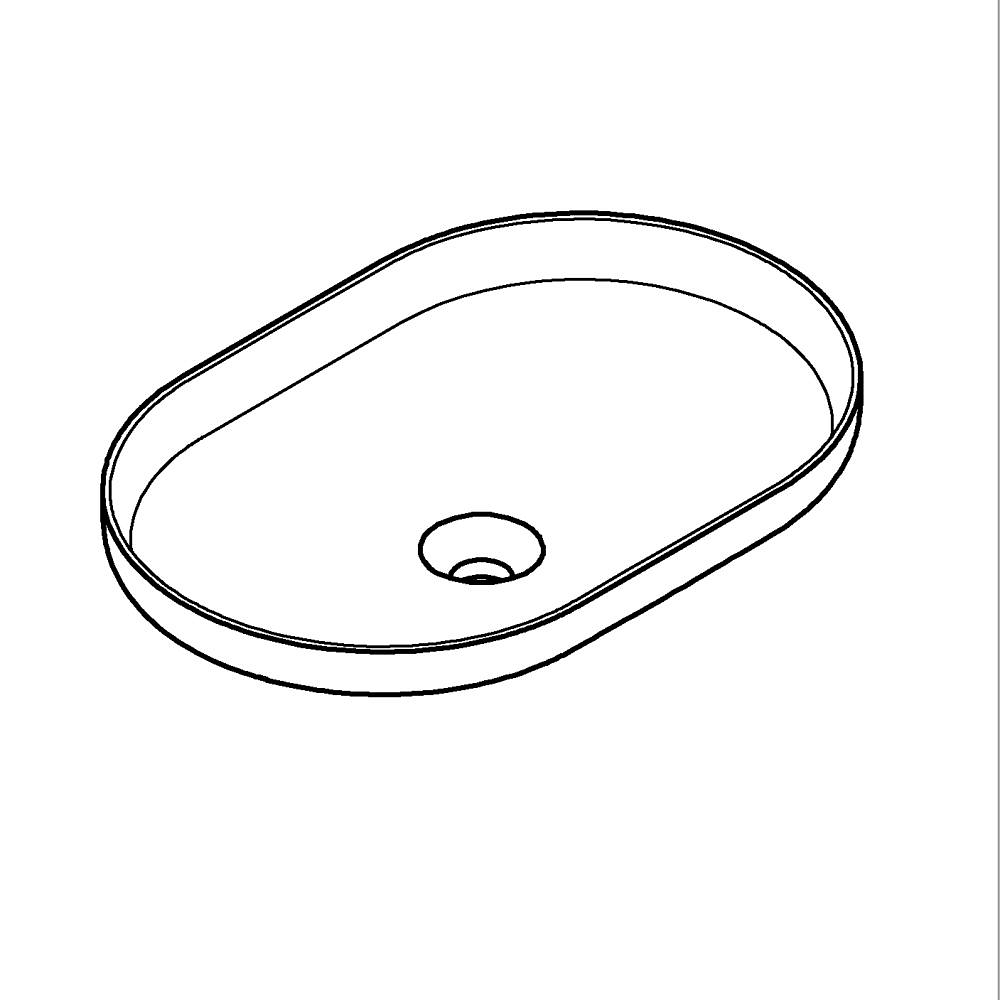 Vessel basin lozenge 60 teknik çizim