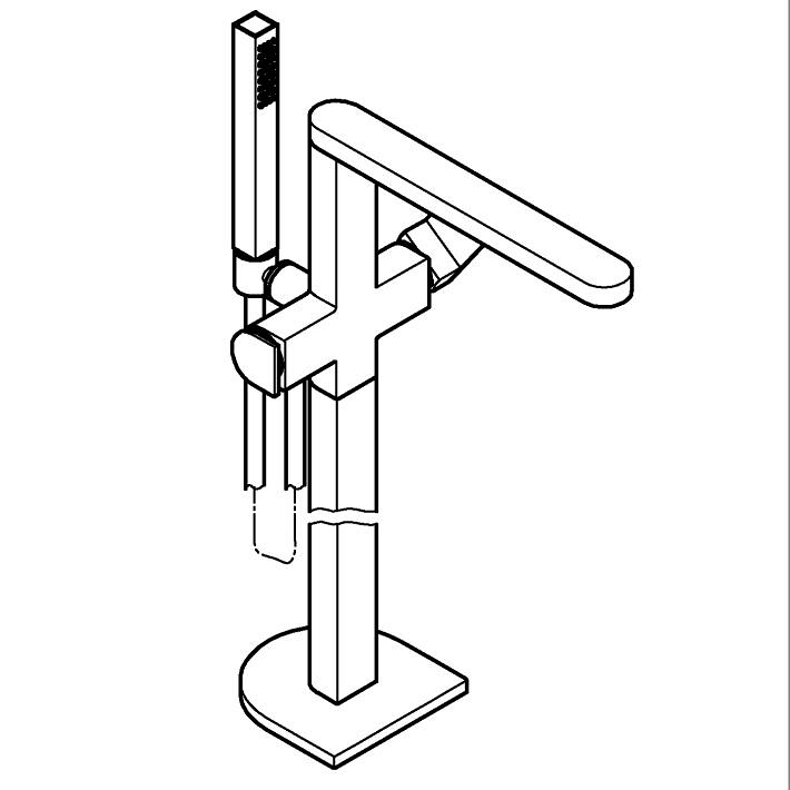 Einhand-Wannenbatterie 1/2
