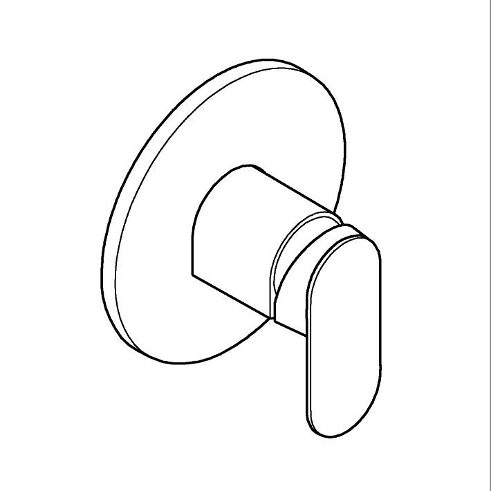 Einhand-Brausebatterie ölçü ve teknik çizim