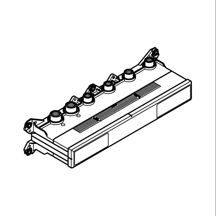 Grohtherm Aqua Tiles Thermostatic concealed installation box with 4 valves ölçü ve teknik çizim
