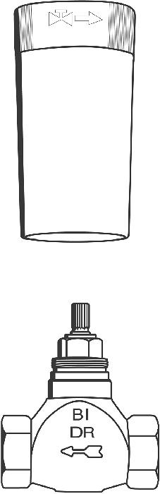 No Collection - GROHE Ankastre stop valf için iç gövde ölçü ve teknik çizim
