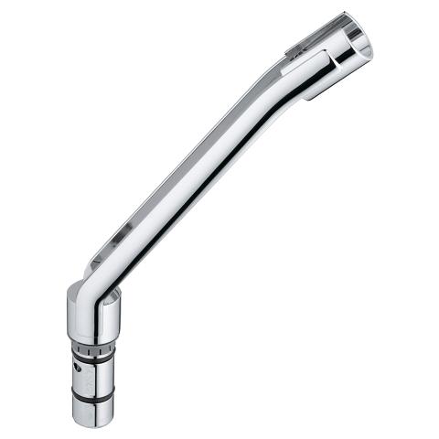 Shower rail extension for handshowers