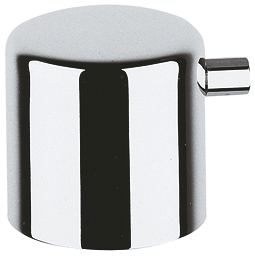 Handle for shut-off valve, metallic