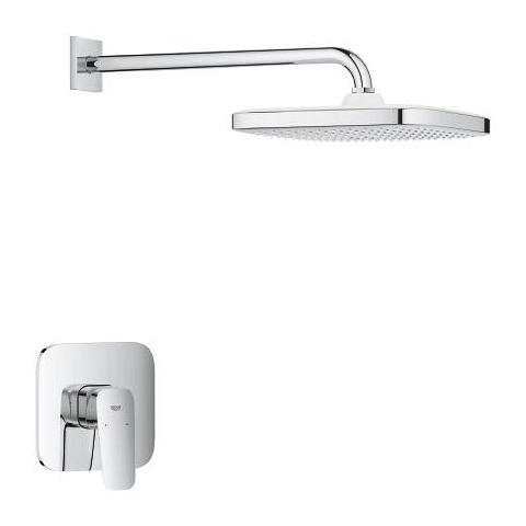 Concealed shower system with Tempesta 250