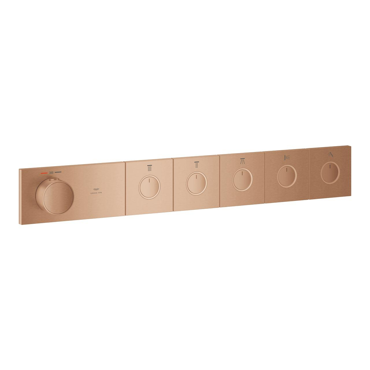 Grohtherm Aqua Tiles Thermostat for Concealed Installation With 5 Valves
