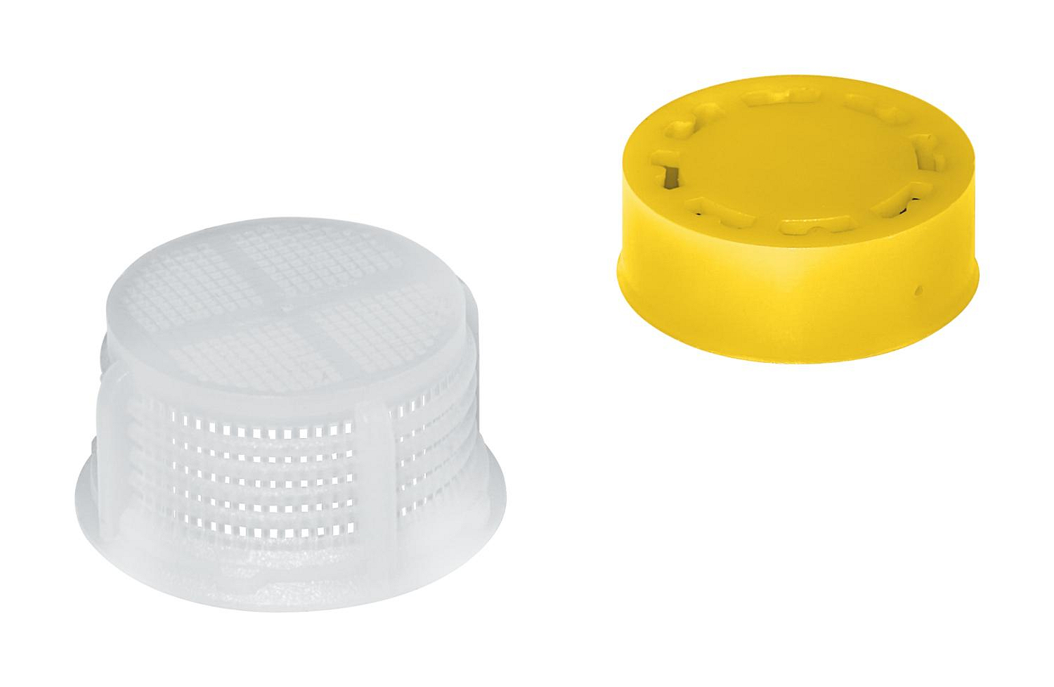 Flow restrictor + inlet filter