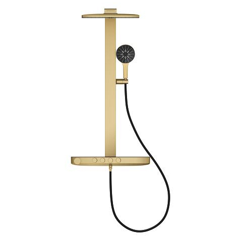 Shower system with thermostat for wall mounting